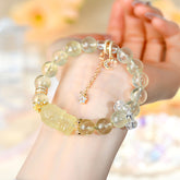 Natural Lemon Citrine God of Wealth Bracelet - Tranquility & Balance
